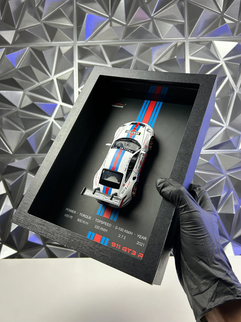 3D Car Frame LED 10 On